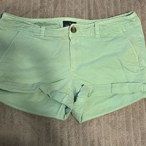 American Eagle shorts light green
